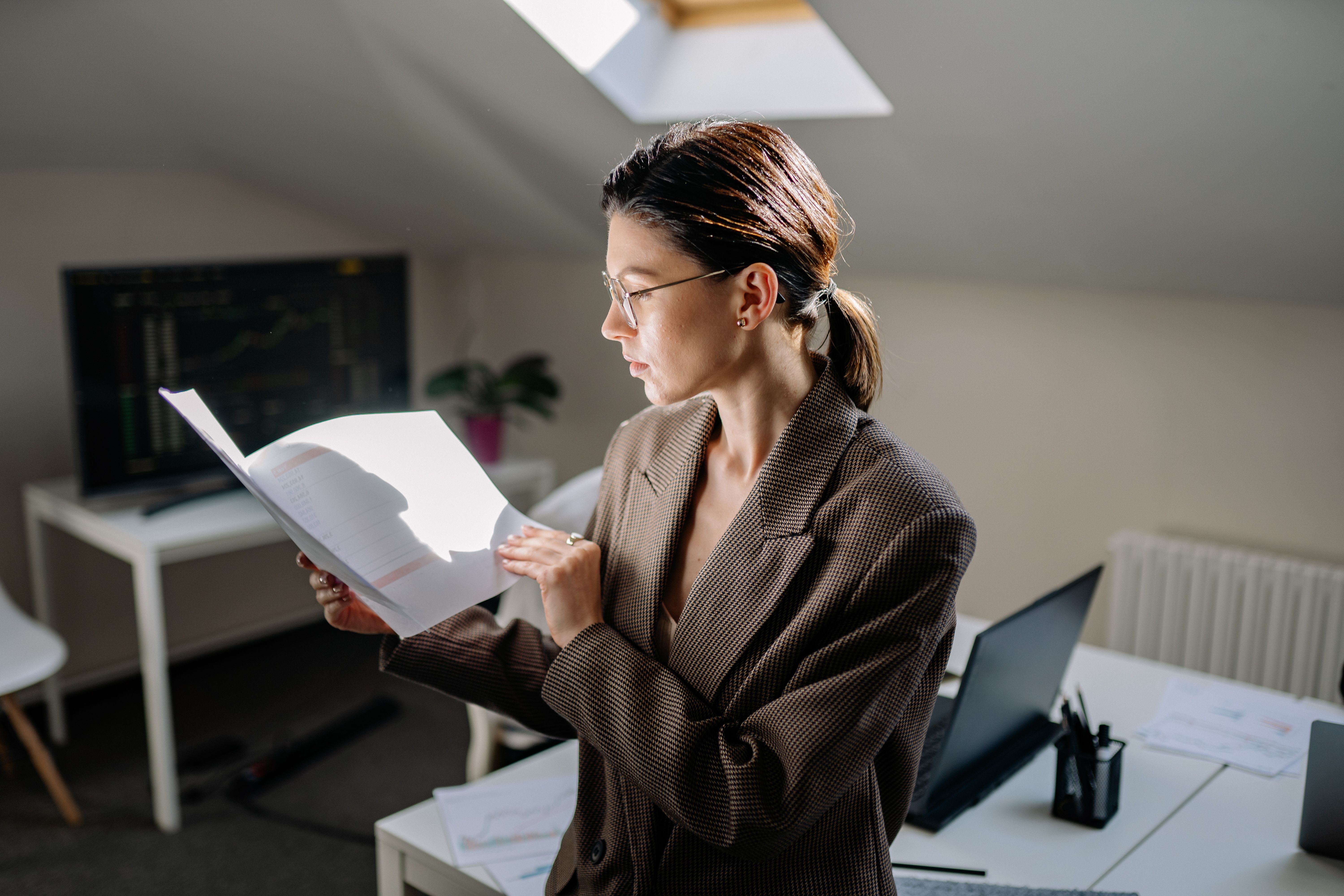 Person reading something